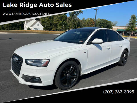 2016 Audi A4 for sale at Lake Ridge Auto Sales in Woodbridge VA