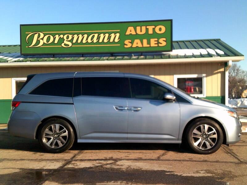 2014 Honda Odyssey for sale at Borgmann Auto Sales in Norfolk NE