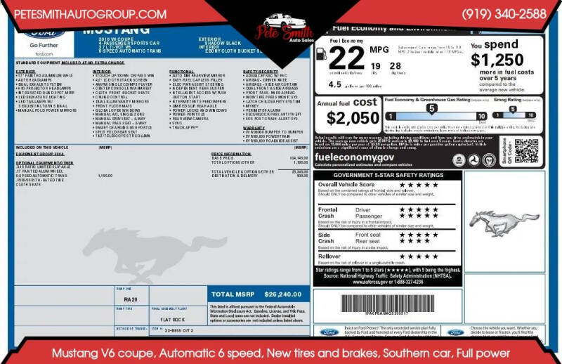 2016 Ford Mustang V6