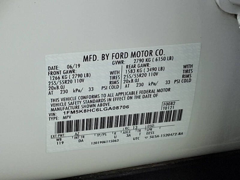 2020 Ford Explorer Platinum