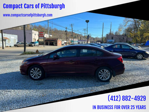 2012 Honda Civic for sale at Compact Cars of Pittsburgh in Pittsburgh PA