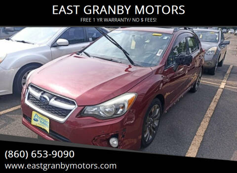 2014 Subaru Impreza for sale at EAST GRANBY MOTORS in East Granby CT