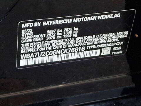 2022 BMW 7 Series 750i xDrive