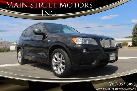 2014 BMW X3 for sale at Main Street Motors Inc. in Chantilly VA