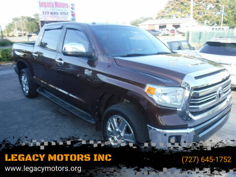 2017 Toyota Tundra for sale at LEGACY MOTORS INC in New Port Richey FL