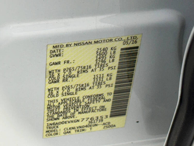 2016 Nissan Frontier