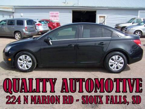 2012 Chevrolet Cruze for sale at Quality Automotive in Sioux Falls SD