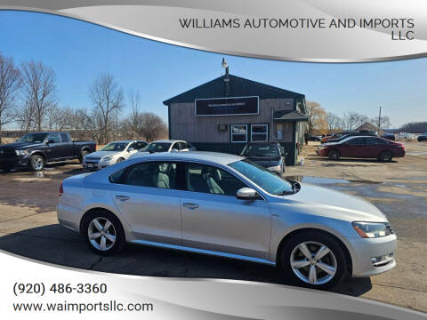 2015 Volkswagen Passat for sale at WILLIAMS AUTOMOTIVE AND IMPORTS LLC in Neenah WI