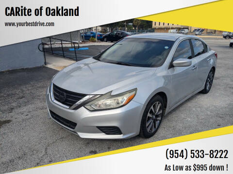 2016 Nissan Altima for sale at CARite of Oakland in Oakland Park FL