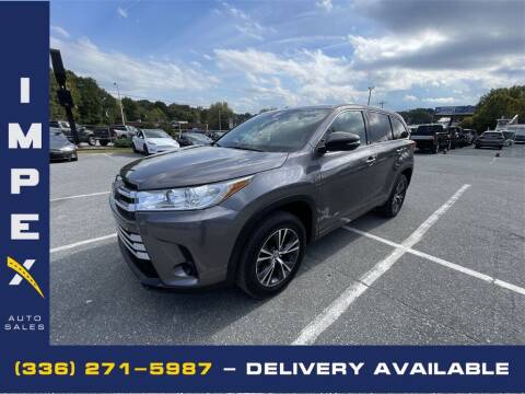 2018 Toyota Highlander for sale at Impex Auto Sales in Greensboro NC