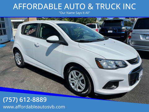 2017 Chevrolet Sonic for sale at AFFORDABLE AUTO & TRUCK INC in Virginia Beach VA