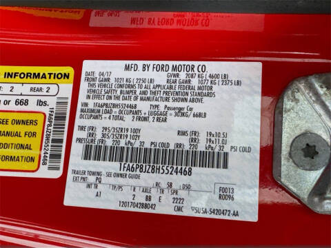 2017 Ford Mustang Shelby GT350