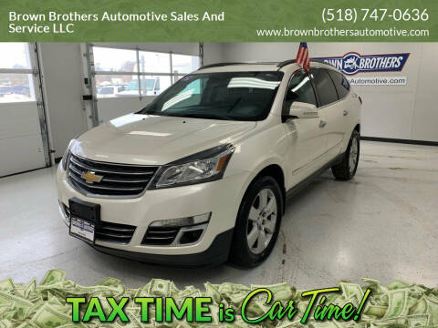 2015 Chevrolet Traverse for sale at Brown Brothers Automotive Sales And Service LLC in Hudson Falls NY