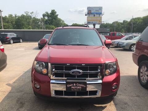 2011 Ford Escape for sale at TOWN & COUNTRY MOTORS in Des Moines IA