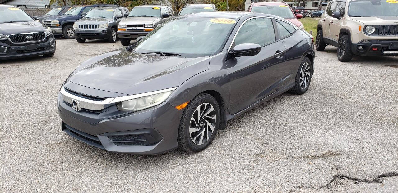 Dk. Gray 2016 Honda Civic LX-P LX-P 2dr Coupe 1