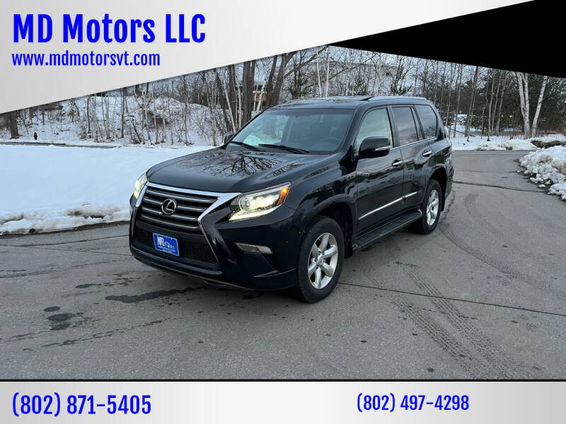 2016 Lexus GX 460 for sale at MD Motors LLC in Williston VT