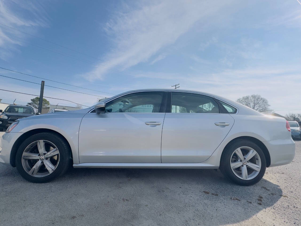 2012 Volkswagen Passat for sale at Omega Auto Sales in NORFOLK, VA