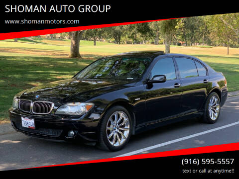 2007 BMW 7 Series for sale at SHOMAN AUTO GROUP in Davis CA