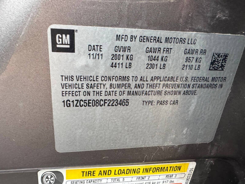 2012 Chevrolet Malibu LT