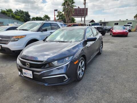 2019 Honda Civic for sale at E and M Auto Sales in Bloomington CA