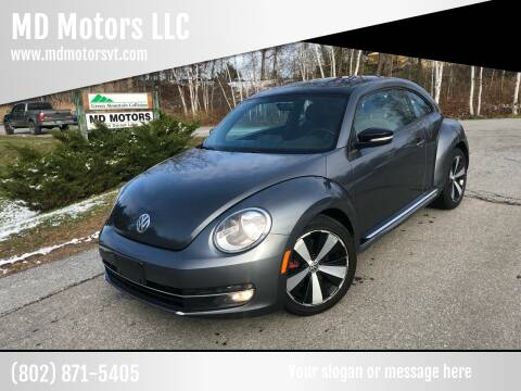 2013 Volkswagen Beetle for sale at MD Motors LLC in Williston VT