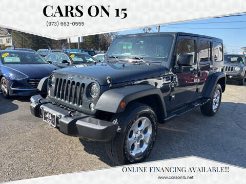 2016 Jeep Wrangler Unlimited for sale at Cars On 15 in Lake Hopatcong NJ