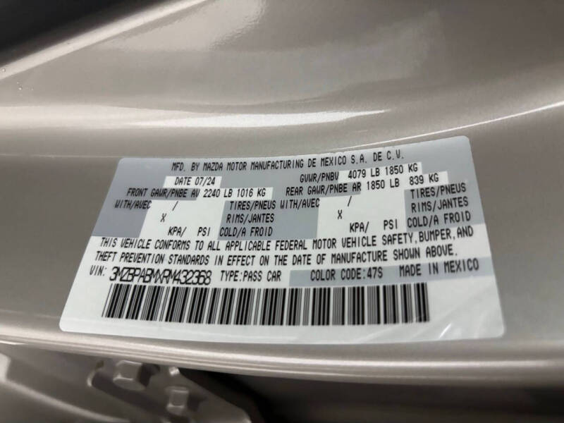 2024 Mazda Mazda3 Sedan 2.5 S Select Sport