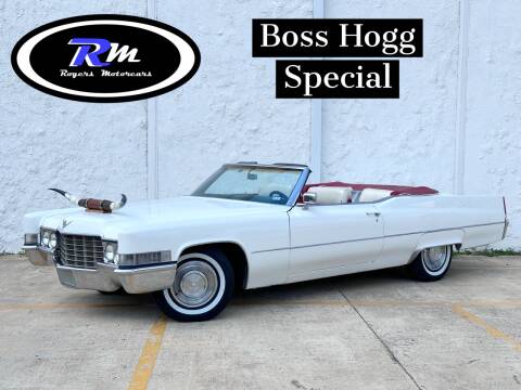 1969 Cadillac DeVille for sale at ROGERS MOTORCARS in Houston TX