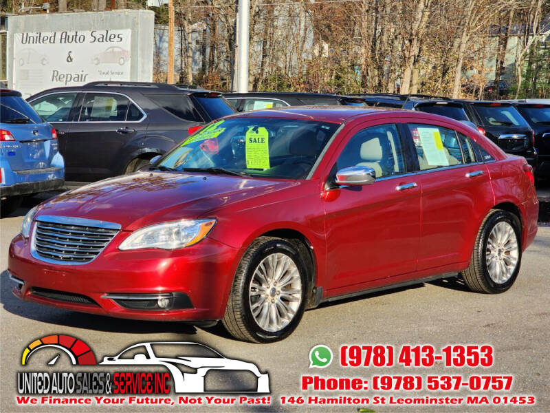 2012 Chrysler 200 for sale at United Auto Sales & Service Inc in Leominster MA