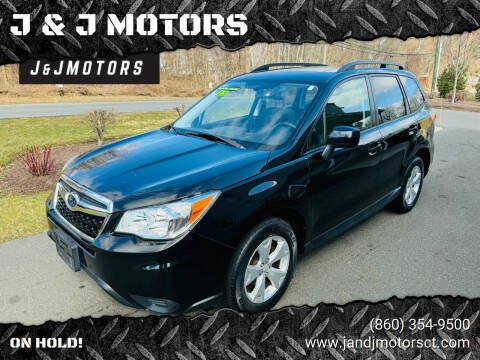 2015 Subaru Forester for sale at J & J MOTORS in New Milford CT