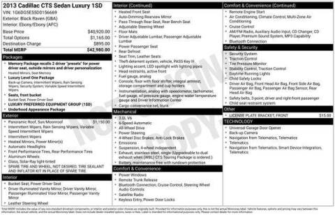 2013 Cadillac CTS 3.0L Luxury