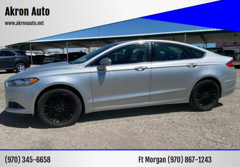 2016 Ford Fusion for sale at Akron Auto in Akron CO
