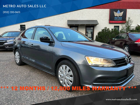 2015 Volkswagen Jetta for sale at METRO AUTO SALES LLC in Lino Lakes MN