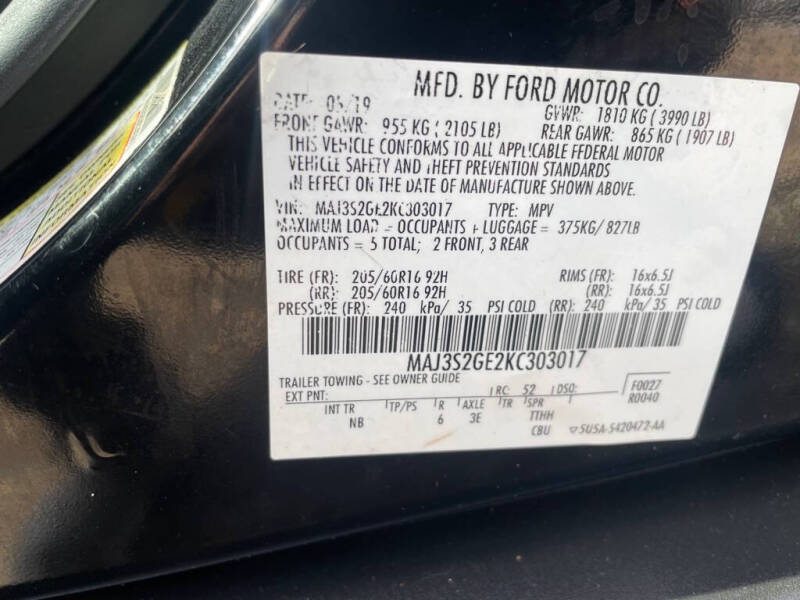 2019 Ford EcoSport SE