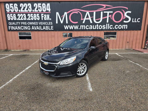 2015 Chevrolet Malibu for sale at MC Autos LLC in Pharr TX