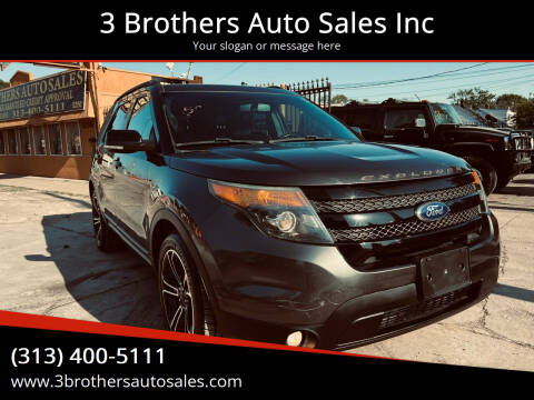 2015 Ford Explorer for sale at 3 Brothers Auto Sales Inc in Detroit MI