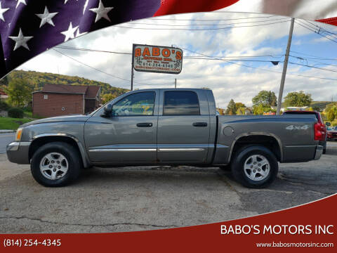 2007 Dodge Dakota for sale at BABO'S MOTORS INC in Johnstown PA