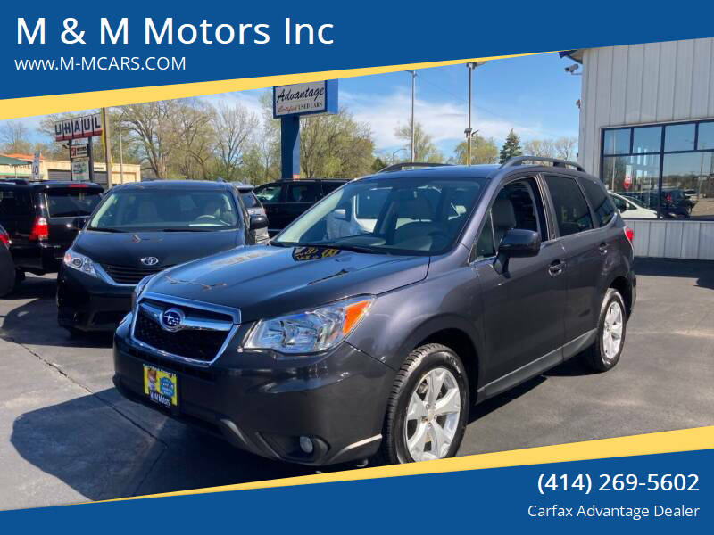 2015 Subaru Forester for sale at M & M Motors Inc in West Allis WI