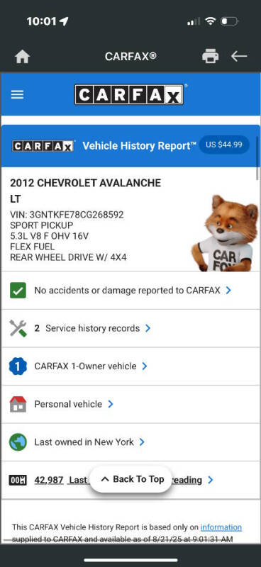 2012 Chevrolet Avalanche LT