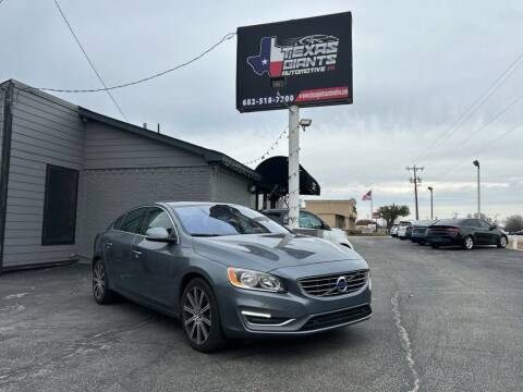 2016 Volvo S60 for sale at Texas Giants Automotive in Mansfield TX