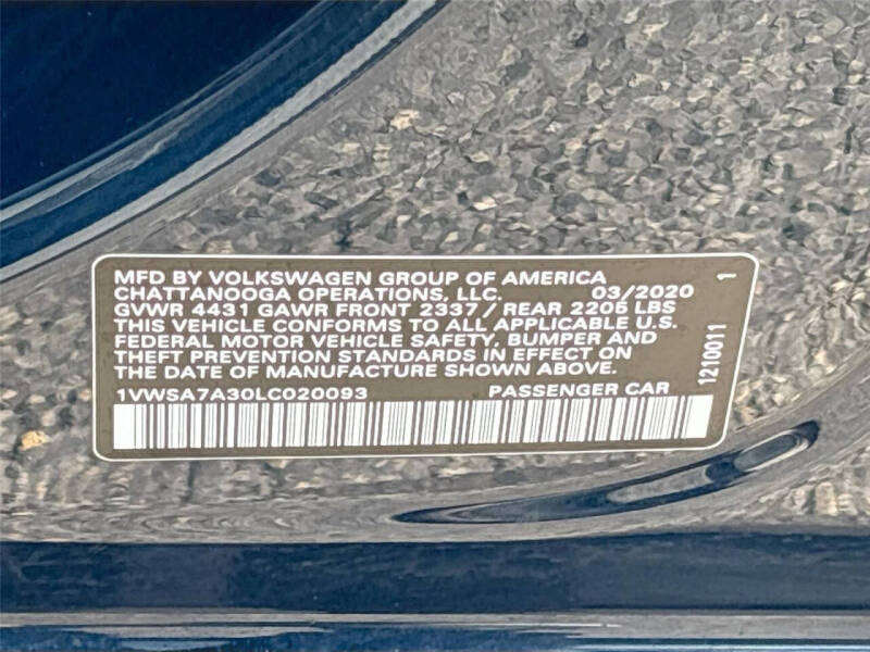 2020 Volkswagen Passat SE