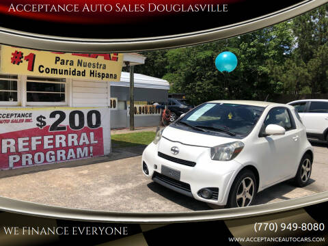 2012 Scion iQ for sale at Acceptance Auto Sales Douglasville in Douglasville GA