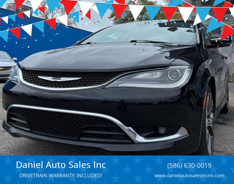 2015 Chrysler 200 for sale at Daniel Auto Sales Inc in Clinton Township MI