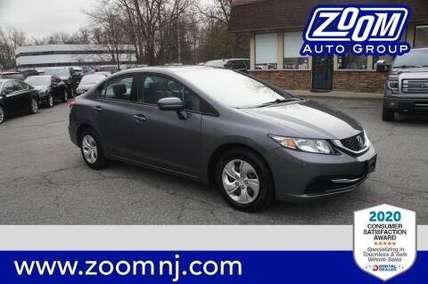 2015 Honda Civic for sale at Zoom Auto Group in Parsippany NJ