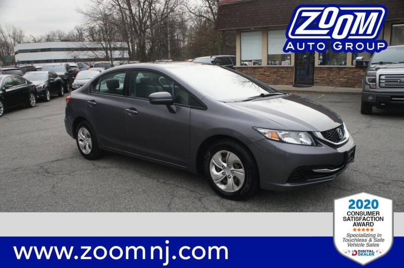 2015 Honda Civic for sale at Zoom Auto Group in Parsippany NJ