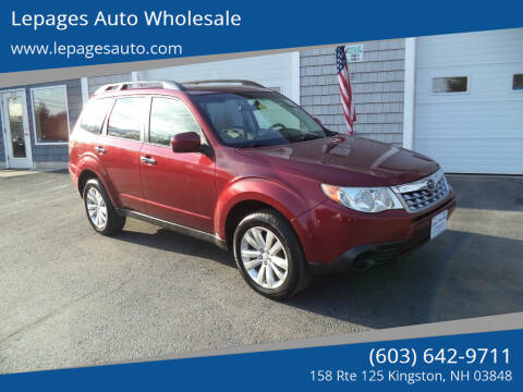 2013 Subaru Forester for sale at Lepages Auto Wholesale in Kingston NH