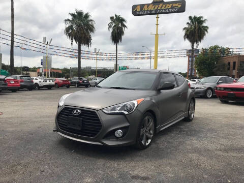 2015 Hyundai Veloster Turbo for sale at A MOTORS SALES AND FINANCE - 5630 San Pedro Ave in San Antonio TX