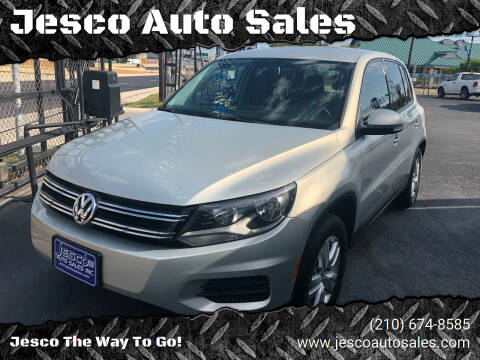 2012 Volkswagen Tiguan for sale at Jesco Auto Sales in San Antonio TX