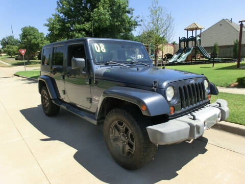 2008 Jeep Wrangler Unlimited for sale at BOOMER AUTOPLEX & PENSKE TRUCK RENTAL in Norman OK