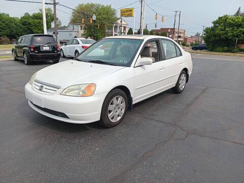 2001 Honda Civic for sale at Sarchione INC in Alliance OH